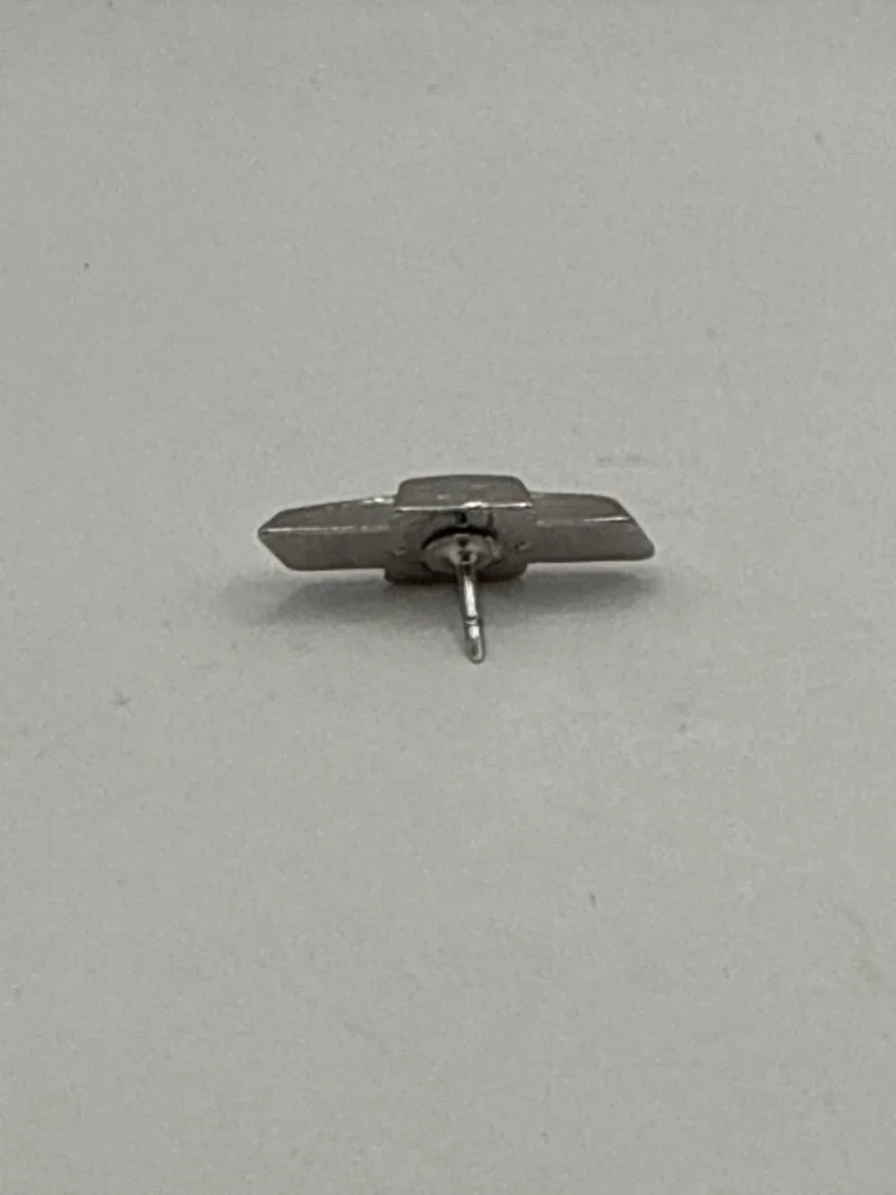 Vintage Chevrolet Chevy Bowtie Enamel Lapel Pin Gold Silver Tone Gorpcore Y2K